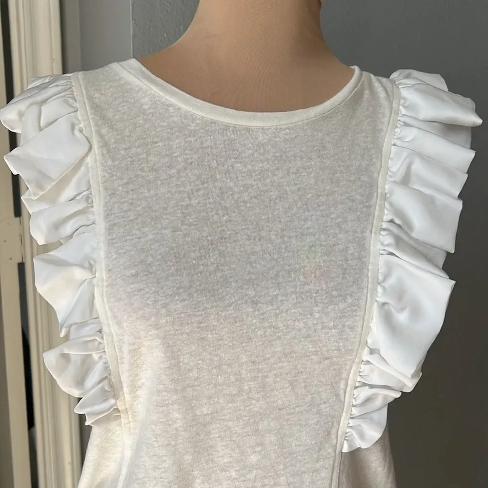 Sleeveless Ruffle Knit Top BCBGMAXAZRIA brand:BCBGMAXAZRIA - Picture 4 of 9